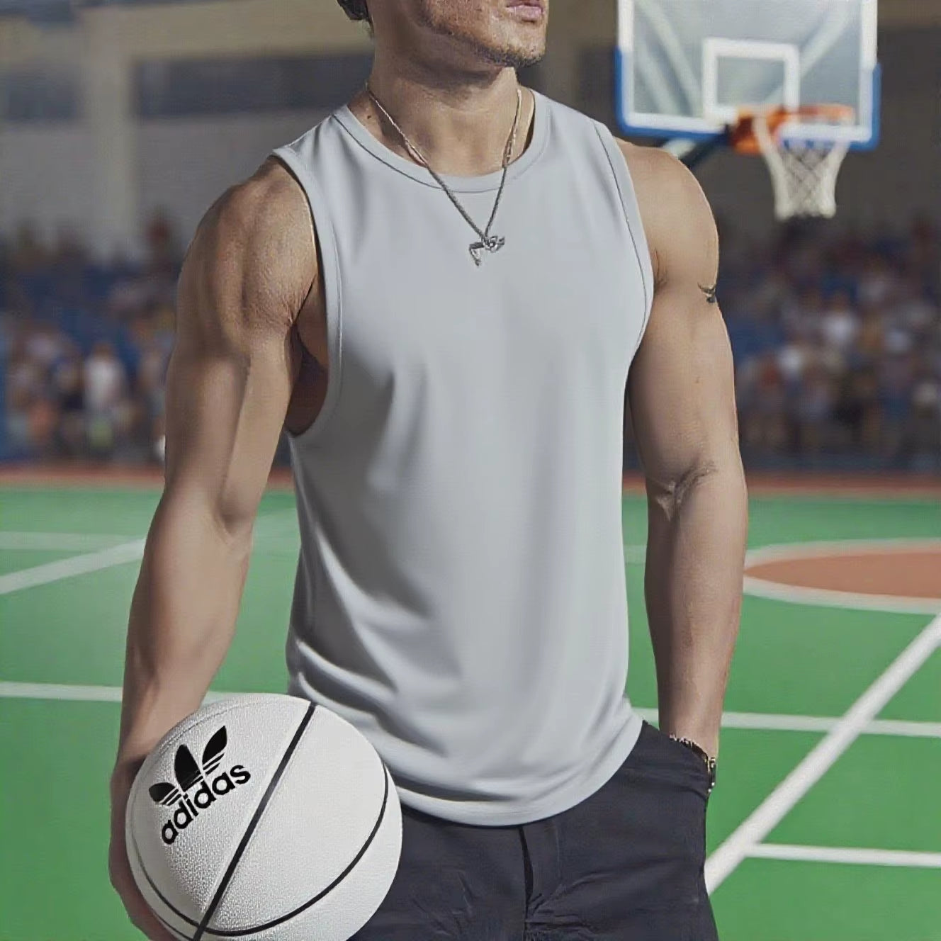 Summer Men'S Gym Tank Top Fitness Training Clothing Quick-Drying Loose Bodybuilding Sleeveless Shirt Men Fashion Basketball Vest
