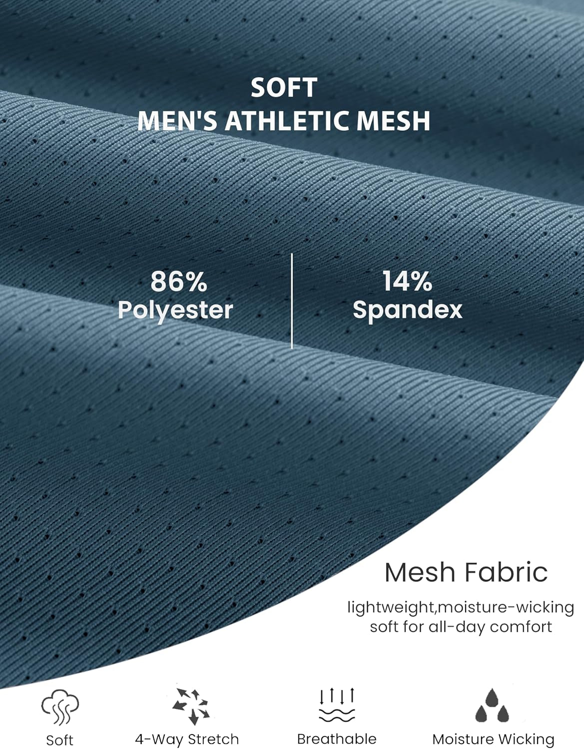 Men'S Dry Fit Shirts Mesh Short Sleeve Athletic Lightweight Workout Performance Hiking Shirt