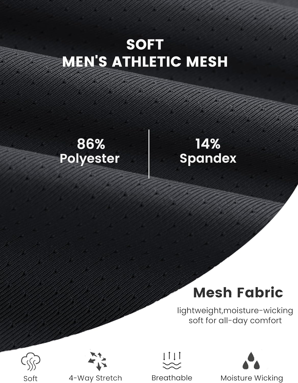 Men'S Dry Fit Shirts Mesh Short Sleeve Athletic Lightweight Workout Performance Hiking Shirt