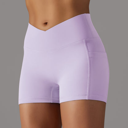 Yoga Shorts with Phone Pocket Design Fitness Sports Pants