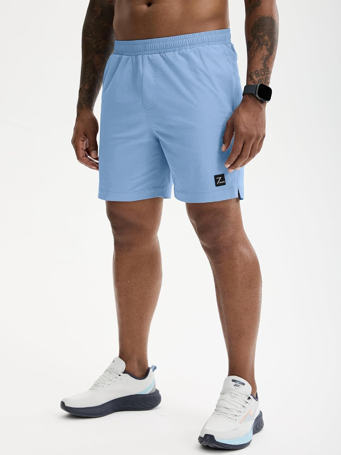 Men'S Athletic Shorts 7 Inch Lightweight Quick Dry Stretch Casual Gym Running Shorts