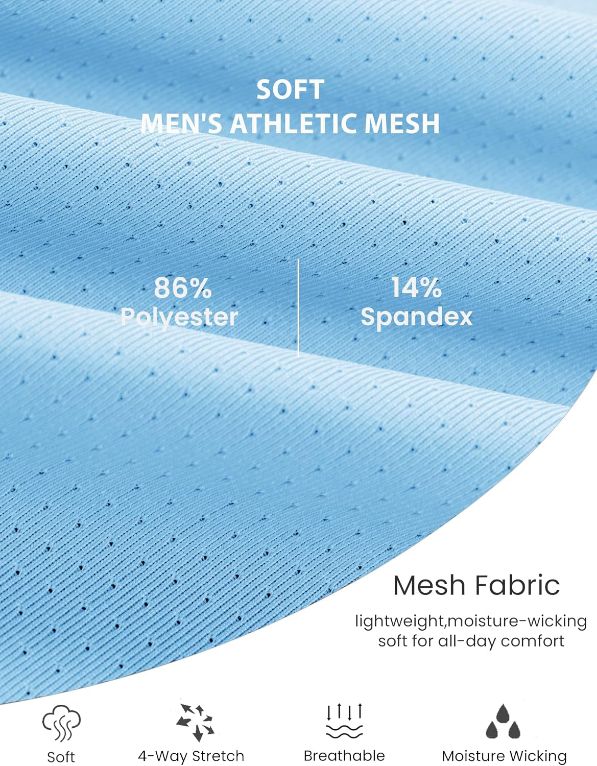 Men'S Dry Fit Shirts Mesh Short Sleeve Athletic Lightweight Workout Performance Hiking Shirt