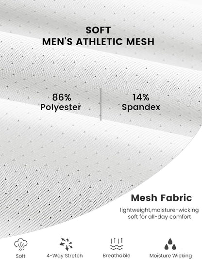 Men'S Dry Fit Shirts Mesh Short Sleeve Athletic Lightweight Workout Performance Hiking Shirt